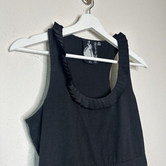 Twelve by Twelve Black Tiered Tulle Bow Back Fit and Flare Dress S - Picture 3 of 11